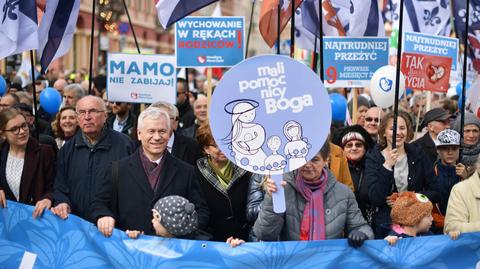 24.03.2019 | Ulicami Warszawy przeszedł Narodowy Marsz Życia