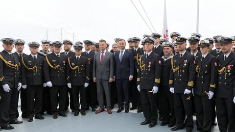 24.06.2018 | "Marynarka wymaga odbudowy". Prezydent i szef MON na obchodach w Gdyni