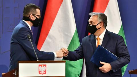 26.11.2020 | "Weto bazowym scenariuszem". Morawiecki i Orban wspólnym głosem o budżecie UE