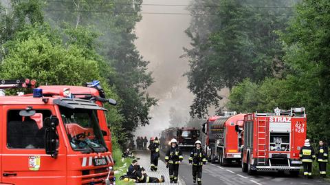 27.05.2018 | W Zgierzu dogaszanie pogorzeliska. W Trzebini wciąż jeszcze walka z ogniem