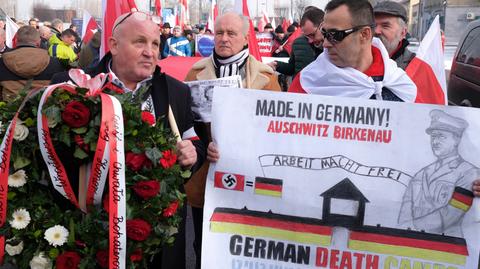 28.01.2019 | Antysemityzm w rocznicę wyzwolenia Auschwitz. "Policja powinna zareagować"