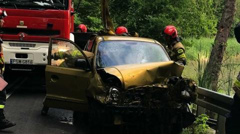 07.07.2020 | Straciła panowanie nad kierownicą i wpadła do stawu. Na pomoc ruszył świadek