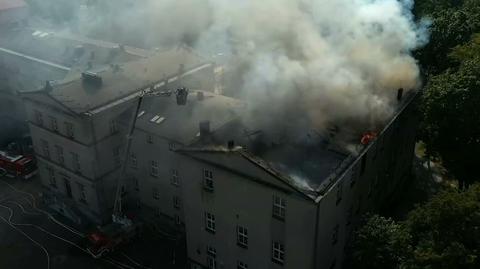 Pożar w szkole przyklasztornej w Lublińcu. Nikt nie ucierpiał