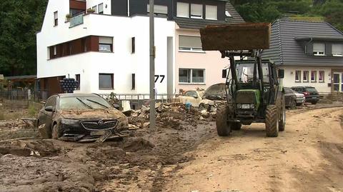 19.07.2021 | Trwa poszukiwanie zaginionych po powodziach w Niemczech. Zginęło 166 osób