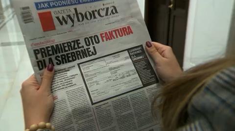 Prezes Srebrnej: spółce nie dostarczono faktury, którą opublikowała "Wyborcza"
