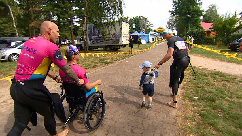 W triathlonie w Sławie wystartowała grupa dzieci z dysfunkcjami ruchu