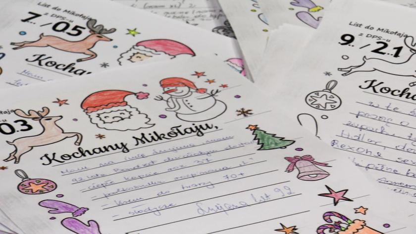 Marzą o książkach, krzyżówkach, słodyczach. Mieszkańcy DPS-ów napisali listy do św. Mikołaja