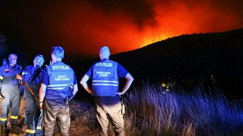 Grecja wciąż walczy z pożarami. Na pomoc rusza kolejna grupa polskich strażaków