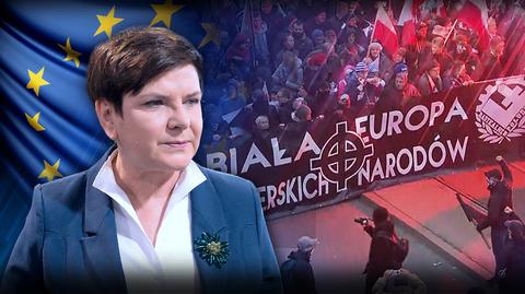 17.11.2017 | "Nieprawdziwa, szkalująca Polskę". Premier skrytykowała rezolucję PE, nikt nie skomentował jej słów