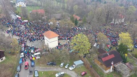 Wielki Piątek w Kalwarii Zebrzydowskiej. Ponad 70 tysięcy wiernych wzięło udział w Misterium Męki Pańskiej