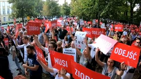 27.08.2019 | "Zbigniew Ziobro musi odejść". Protesty na ulicach kilku polskich miast