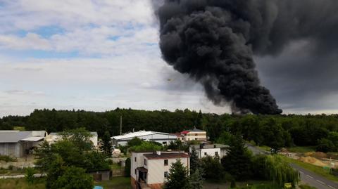 Pożar składowiska odpadów w Łódzkiem. Policja i prokuratura wyjaśniają okoliczności