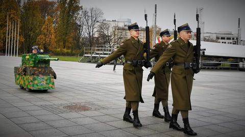 12.11.2019 | Za żołnierzami jechał tekturowy czołg. MON zawiadomiło prokuraturę