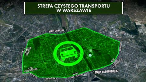 W Warszawie od 1 lipca będzie działać pierwsza w Polsce Strefa Czystego Transportu