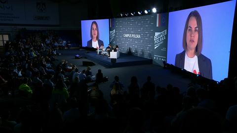 Swiatłana Cichanouska wystąpiła na Campus Polska Przyszłości
