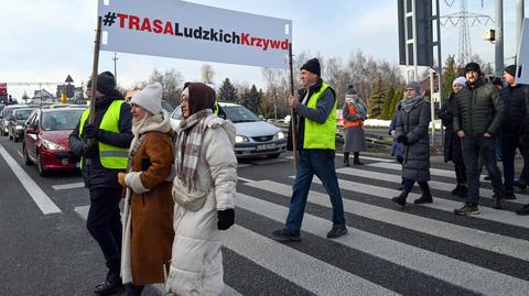 Na kilka godzin zablokowali zakopiankę. Protestowali przeciwko budowie nowej trasy kolejowej