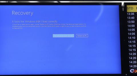 Odwołane loty, paraliż w bankach i szpitalach. Wszystko przez awarię systemów informatycznych