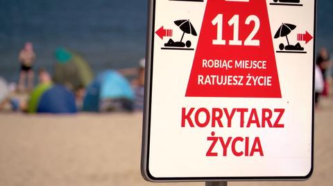 Strażacy przypominają o korytarzach ratunkowych na plaży