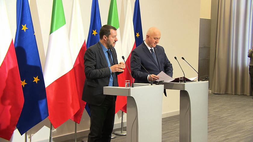 Kontrowersje wokół wizyty Salviniego. "Kaczyński chce rozbicia UE"
