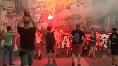 22.08.2020 | Nienawistne hasła w centrum Katowic. "Spirala nienawiści się nakręca"