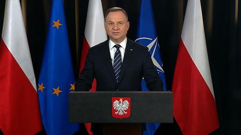 24.02.2022 | Andrzej Duda: decyzją Władimira Putina w Europie rozpętana została wojna