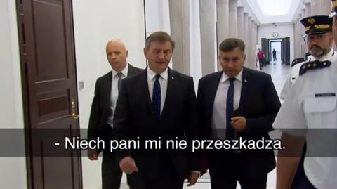 Pytanie o karanie posłów opozycji. Marszałek Kuchciński: niech pani mi nie przeszkadza