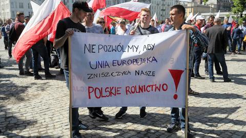 23.05.2018 | Protest rolników w Warszawie. "Staliśmy się śmietnikiem Europy"