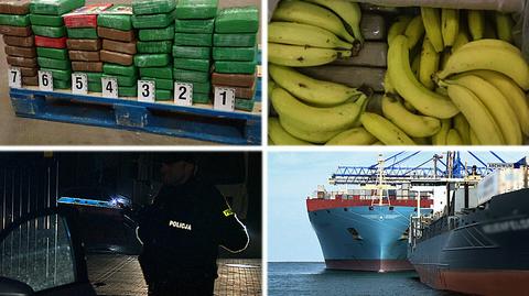 Kokaina w kartonach z bananami. Policja bada tropy
