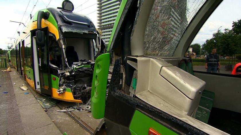 05.08.2021 | Zderzenie tramwajów w Poznaniu. 31 osób zostało rannych
