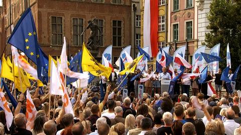 19.07.2021 | Donald Tusk przemawiał w Gdańsku. "Nikt już w Polsce nie będzie sam wobec tej władzy"