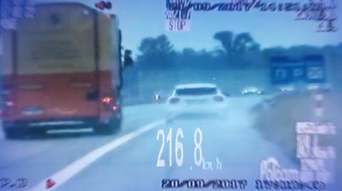 25.09 | Pędził autostradą ponad 200 km/h, choć na co dzień promuje bezpieczną jazdę