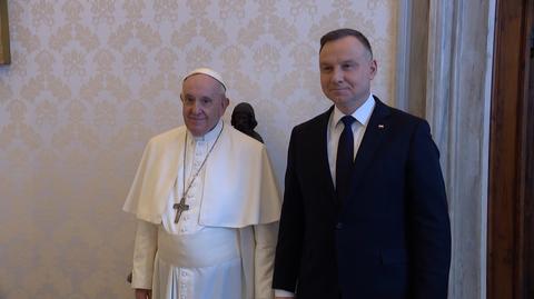 01.04.2022 | Andrzej Duda spotkał się z papieżem Franciszkiem w Watykanie