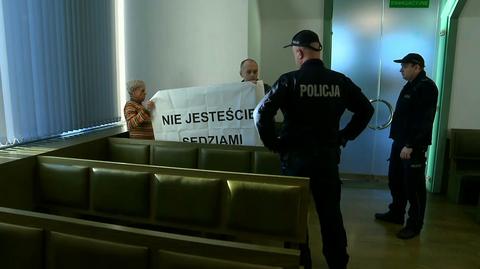 "Nie jesteście sędziami". Protest na sali rozpraw przeciw Izbie Dyscyplinarnej