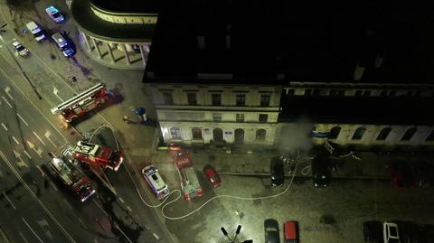 14.11.2019 | Pożar na Dworcu Świebodzkim we Wrocławiu. Co najmniej dziesięć osób poszkodowanych