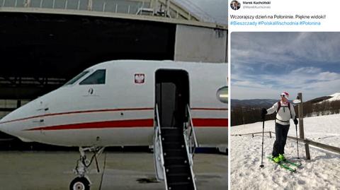 01.08.2019 | Marszałek Sejmu na nartach. W Bieszczady poleciał samolotem rządowym, sytuacja miała być "nagła"