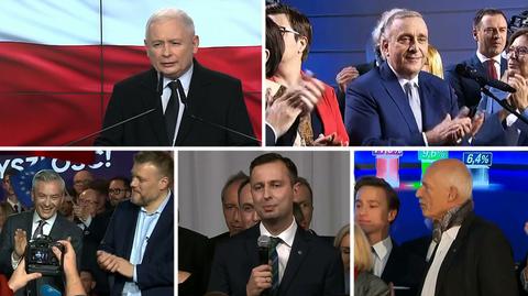 Pięć partii w Sejmie, PiS z większością mandatów. Politycy czekają na oficjalne wyniki wyborów