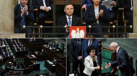 12.11.2019 | Pierwsze posiedzenie Sejmu i pojednawcze słowa Andrzeja Dudy