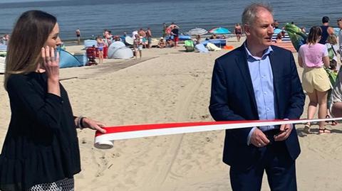 15.07.2019 | Uroczyste otwarcie wejścia na plażę. "To było spontaniczne"