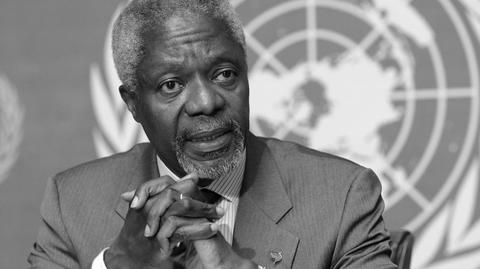 18.08.2018 | Kofi Annan nie żyje. Za walkę o prawa człowieka otrzymał Nobla