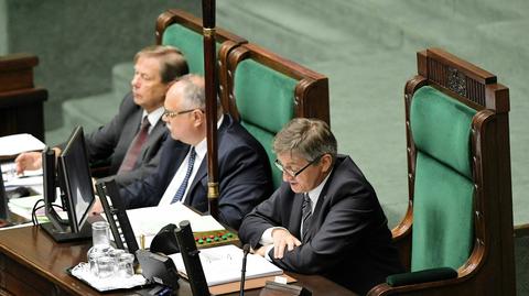 15.06.2018 | Opozycja chce odwołać marszałka Kuchcińskiego. Nie po raz pierwszy