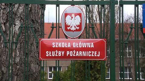 Przypadki COVID-19 u podchorążych Szkoły Głównej Służby Pożarniczej. Prorektor odwołany