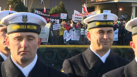 11.02.2020 | Protesty podczas wystąpienia prezydenta. Politycy PiS oburzeni