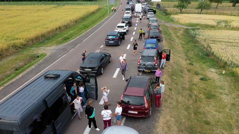 04.07.2022 | "Nigdzie się stąd nie ruszymy". Kilkaset samochodów nie może wjechać do Ukrainy