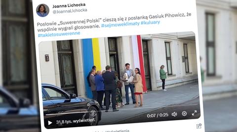 Spór PiS z Suwerenną Polską.  Lichocka o posłach, którzy cieszą się po wygranym głosowaniu