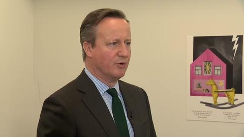 David Cameron o tym, jak ważna jest dalsza pomoc Ukrainie