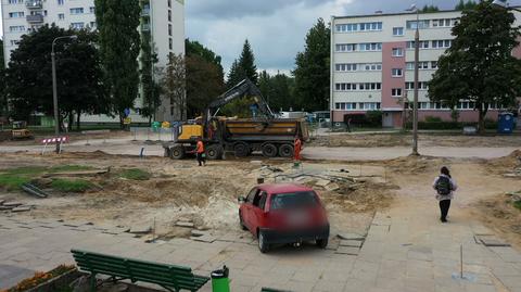 Czerwone punto blokowało przebudowę ulicy w Łodzi. Właściciel nie odpowiadał, ale problem został rozwiązany
