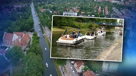 18.06.2017 | Kanał Giżycki zakorkowany. "Jest sporo łódek bez patentów i ludzie na znają zasad"