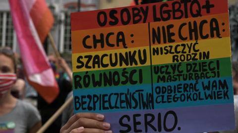 "Panie Kaczyński, panie Orban, na pewno nie zgodzimy się na homofobiczną krucjatę"