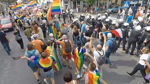 10.08.2019 | "Wolność, równość, tolerancja". Przez Płock przeszedł pierwszy Marsz Równości
