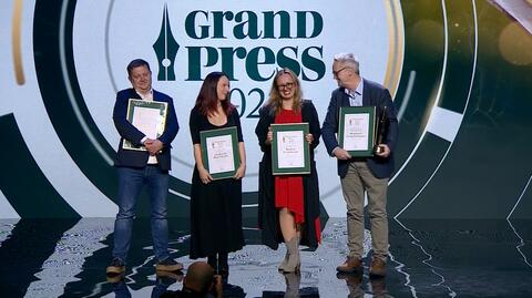 Rozdano Nagrody Grand Press. Wśród nagrodzony są dziennikarze TVN24 i TVN